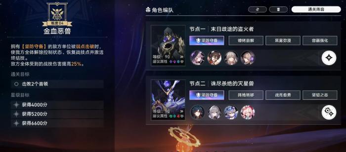 崩坏星穹铁道末日幻影金血恶兽该怎么过2