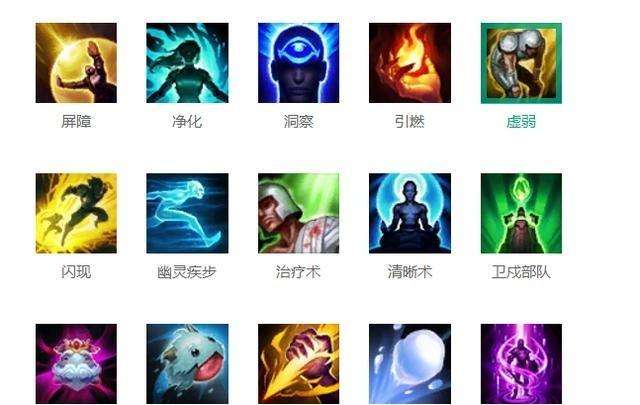 英雄联盟的召唤师技能都有哪些?1
