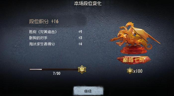 第五人格排位加分规则是什么4