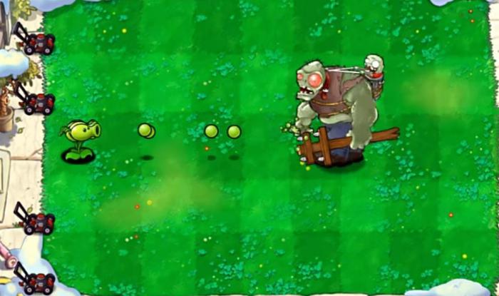 植物大战僵尸红眼巨人僵尸怎么对付1