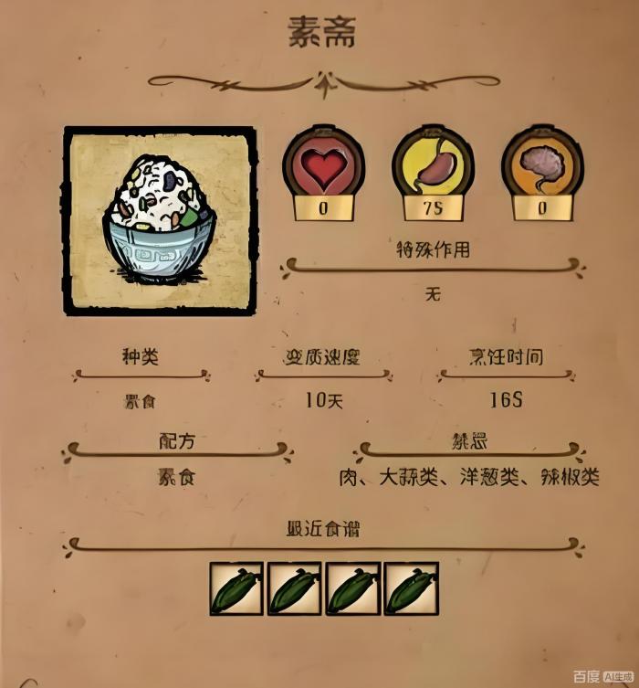 饥荒联机版食谱大全2