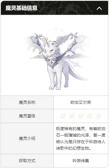 二重螺旋欧泊艾尔芙魔灵技能解析1