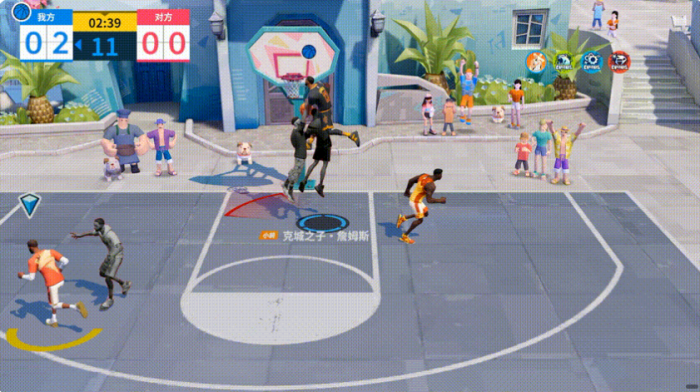 全明星街球派对詹姆斯怎么打2