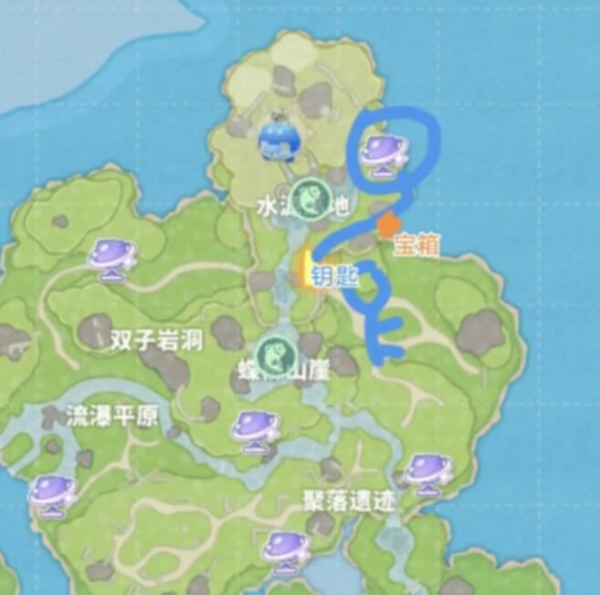 米姆米姆哈溪柳小岛三组宝箱的位置介绍4