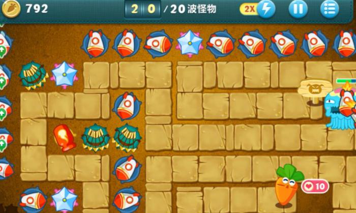 保卫萝卜沙漠第五关该怎样应对1