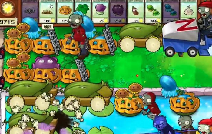 植物大战僵尸无尽怎么架梯子_植物大战僵尸无尽版架梯子