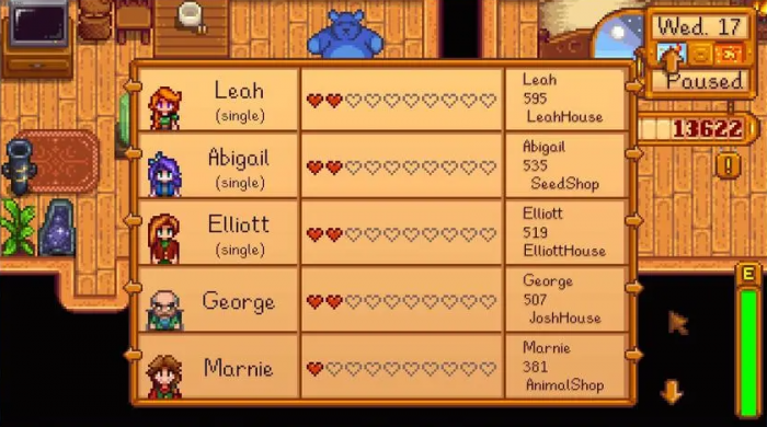 星露谷物语人物十心怎么弄1