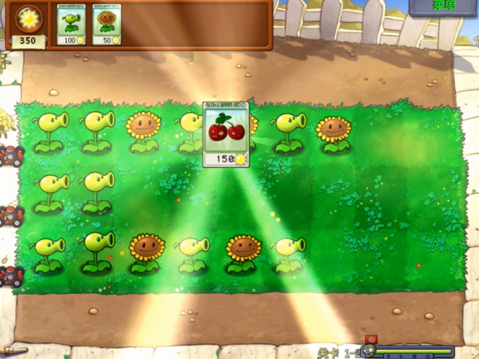 植物大战僵尸怎么过第二关_植物大战僵尸第二关困难模式