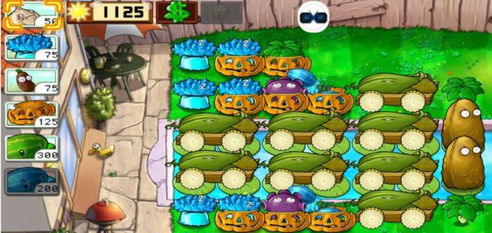 植物大战僵尸无尽关卡怎么搭梯子1