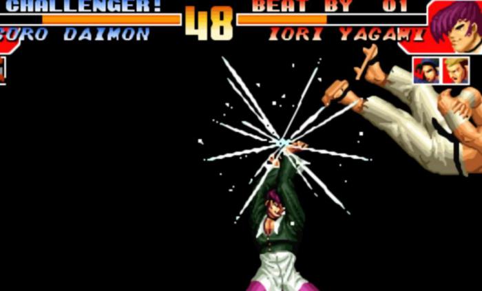 拳皇97空中防御怎么打1