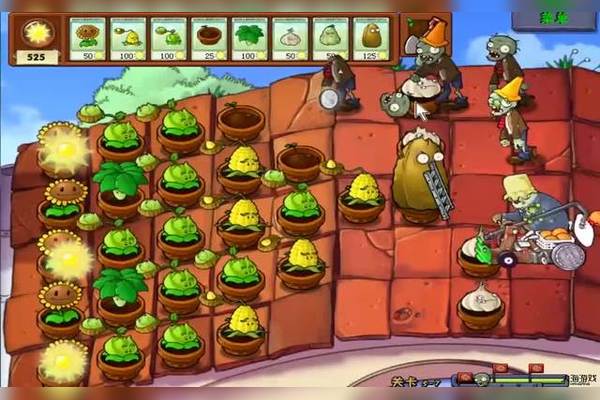 植物大战僵尸怎么架扶梯1