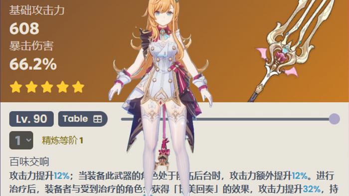 原神爱可菲武器怎么选2