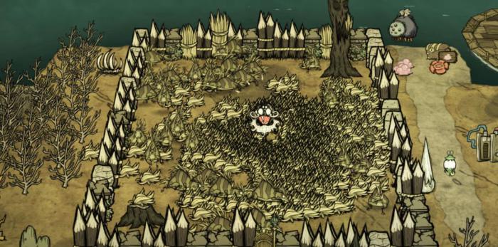 饥荒草壁虎有什么特性_饥荒草墙可以围住牛吗