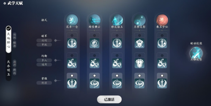 天涯明月刀手游移花话本怎么配装1