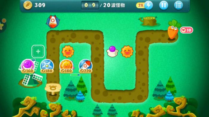 保卫萝卜第六关怎么打1