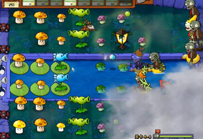植物大战僵尸浓雾关卡怎么打2