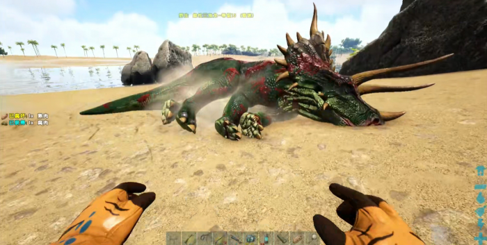 方舟生存进化怎么驯服三角龙3