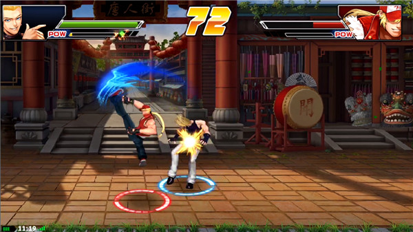 拳皇97火神怎么放大招1