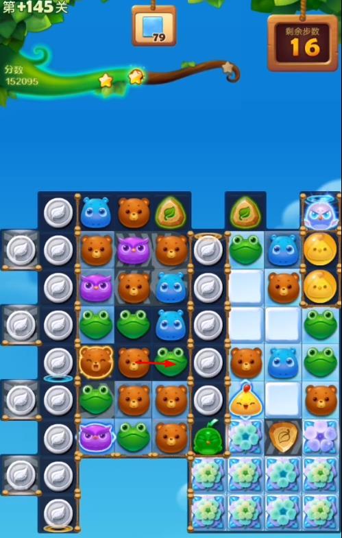 开心消消乐第735关怎么过2