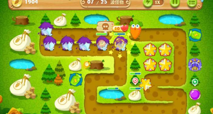 保卫萝卜2第25关怎么过1