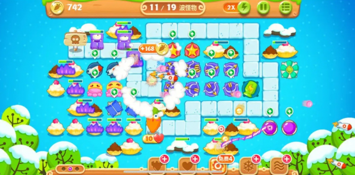 保卫萝卜2第91关怎么过1