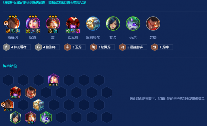 金铲铲之战神龙换形斯维因怎么玩1