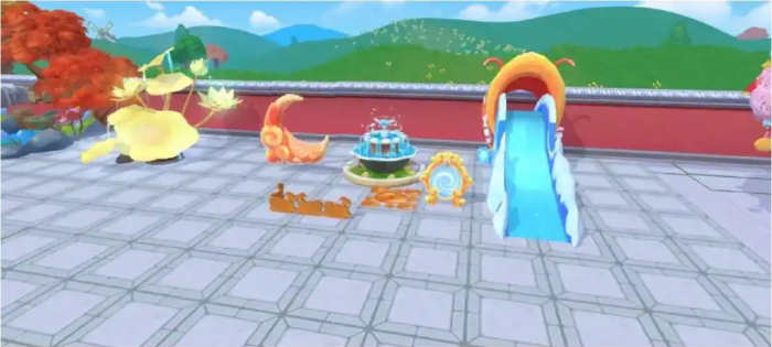 摩尔庄园怎么把家具放去庄园外面1