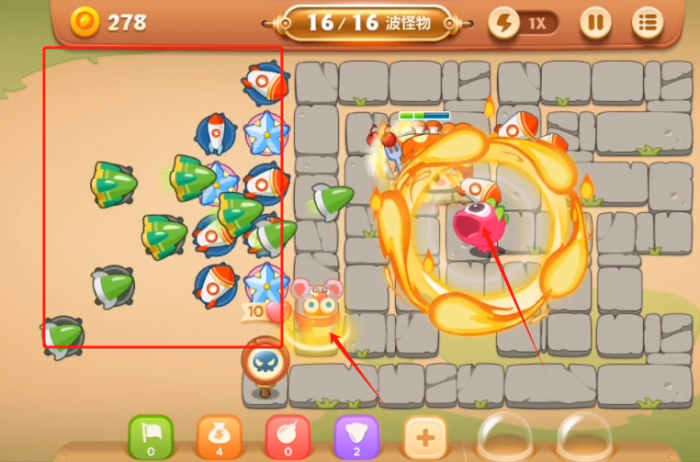 保卫萝卜3集市三十九怎么关卡全清2