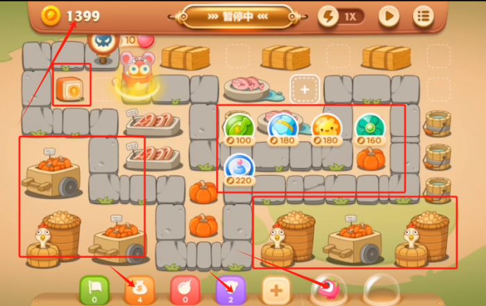 保卫萝卜3集市第51关怎么过1