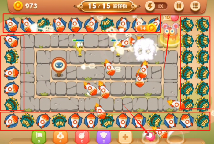 保卫萝卜3集市第43关怎么过2