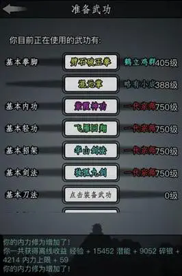 放置江湖嫁衣神功配什么武功3