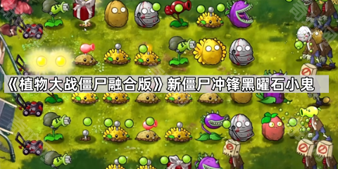 《植物大战僵尸融合版》新僵尸冲锋黑曜石小鬼1