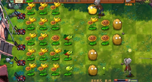 《植物大战僵尸融合版》冒险模式第3关通关攻略5