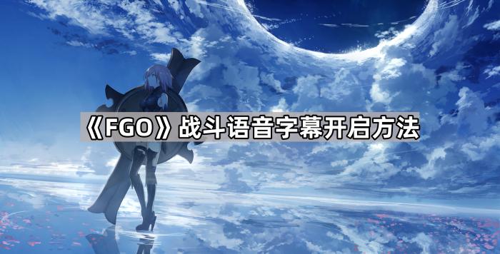 《FGO》战斗语音字幕开启方法1