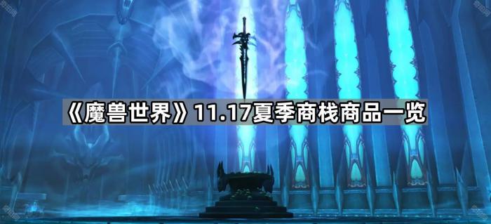 《魔兽世界》11.17夏季商栈商品一览1