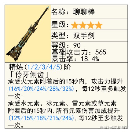 《原神》基尼奇武器选择攻略4