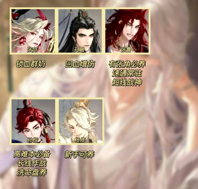 《如鸢》新手开服养卡推荐6