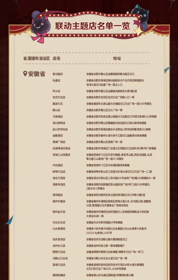 《原神》肯德基联动主题门店位置介绍2