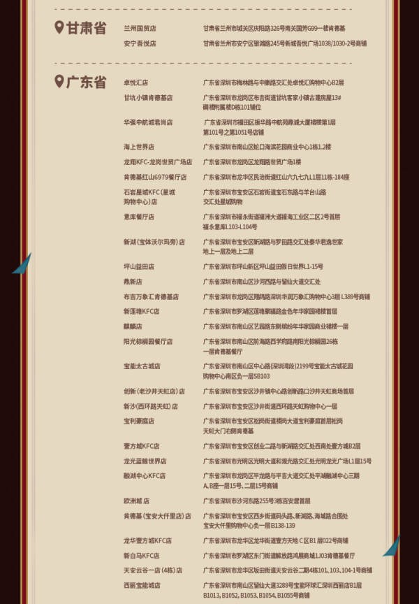 《原神》肯德基联动主题门店位置介绍5