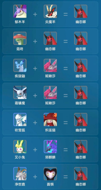 幻兽帕鲁幽恋娜怎么配2