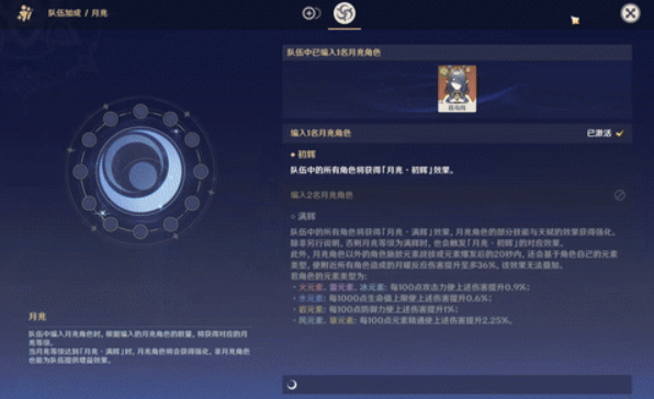 原神月兆增益效果是什么2