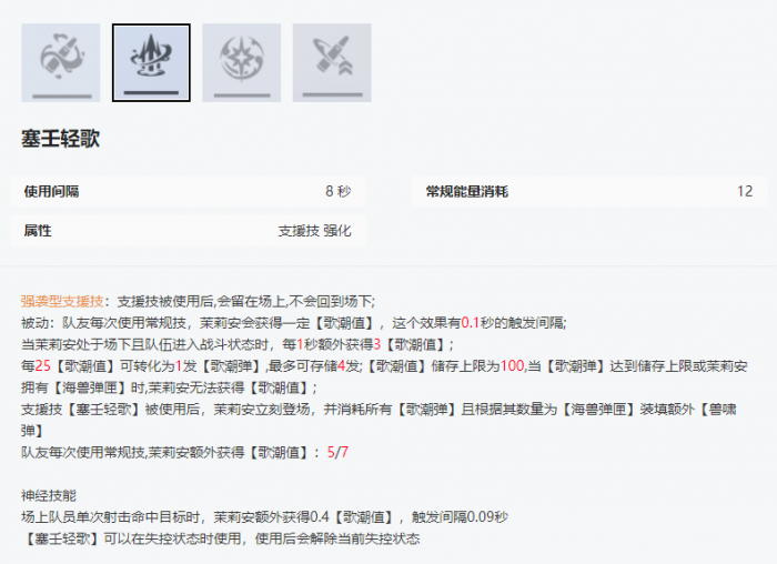 尘白禁区茉莉安幽潮有什么技能3