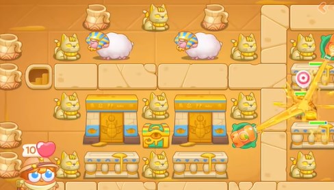 保卫萝卜4法老归来第82关怎么过1