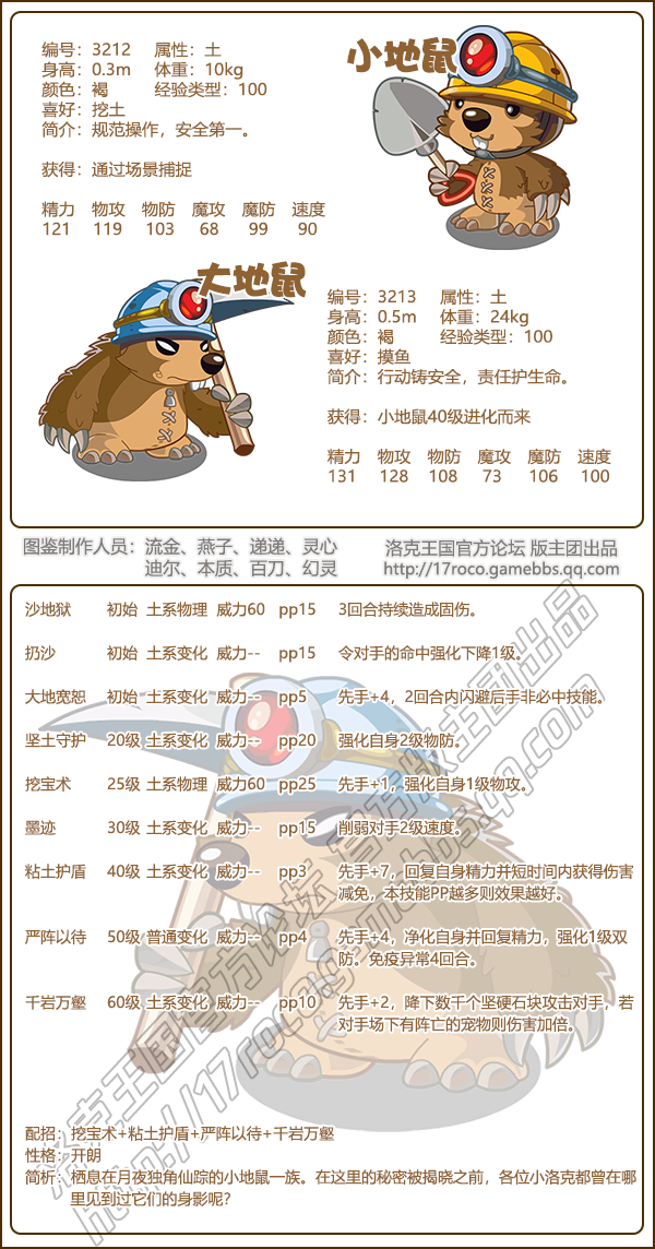 洛克王国大地鼠技能怎么搭配1