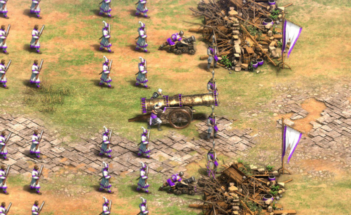 帝国时代2手推炮怎么生产3