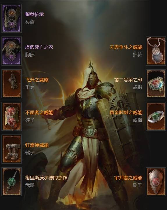 暗黑4S11飞盾净化审判骑士BD推荐1