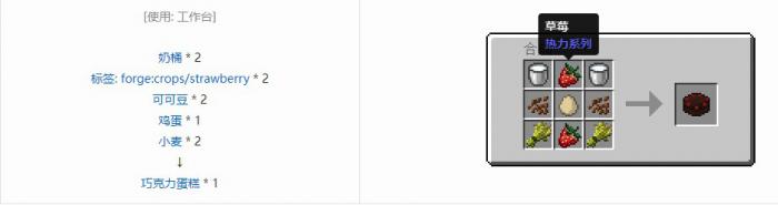 我的世界热力系列mod食物合成表20262