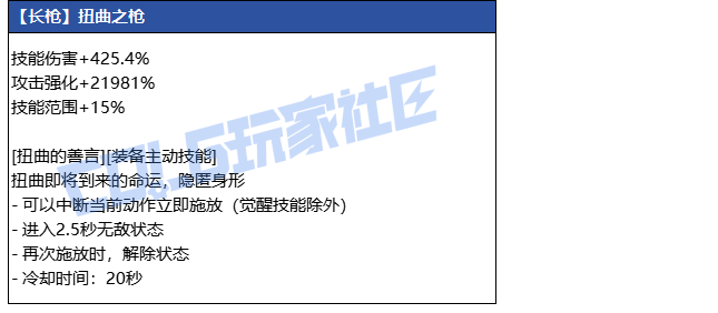 DNF狄瑞吉长枪武器属性一览1
