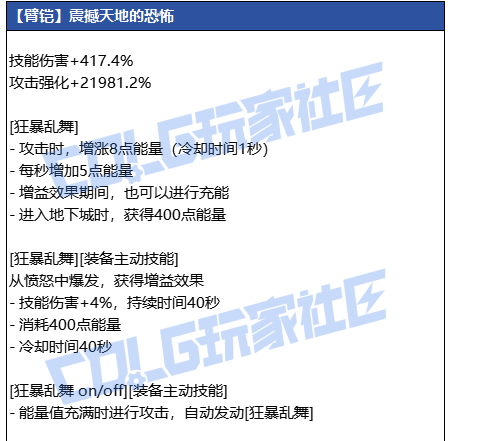 DNF狄瑞吉臂铠武器属性一览1