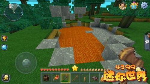 迷你世界露天岩浆地形码20263